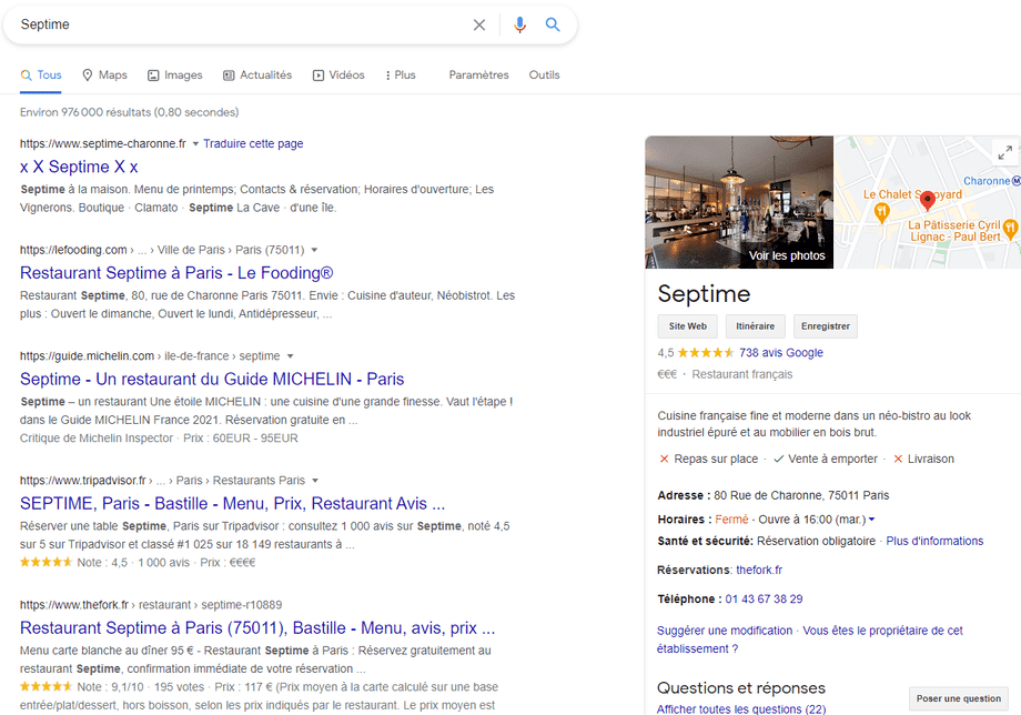 Bon classement et bonne visibilité dans les recherches Google