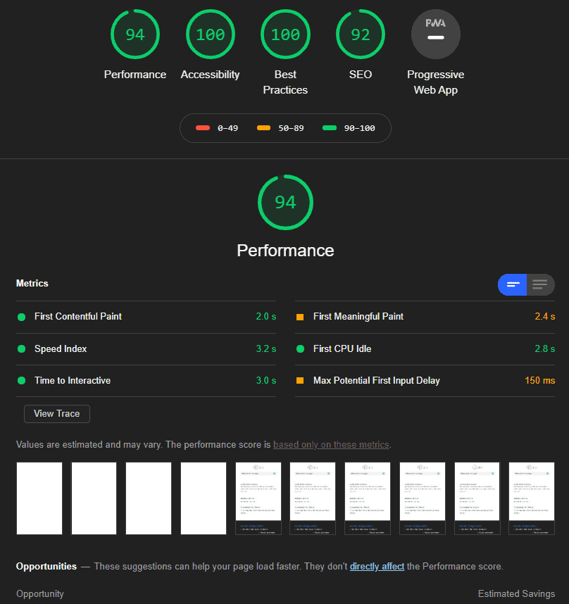 Audit d'un site Internet avec l'outil lighthouse de Google