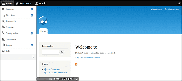 CMS Drupal Interface