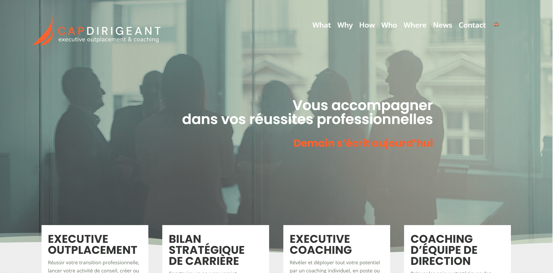 Projet entre Cap Dirigeant et OpenMyDiv agence web à Paris
