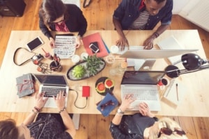 Réunion de coworking 