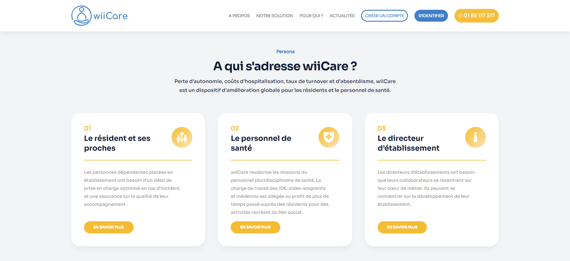 Projet réalisé par l'agence web OpenMyDiv pour wiiCare