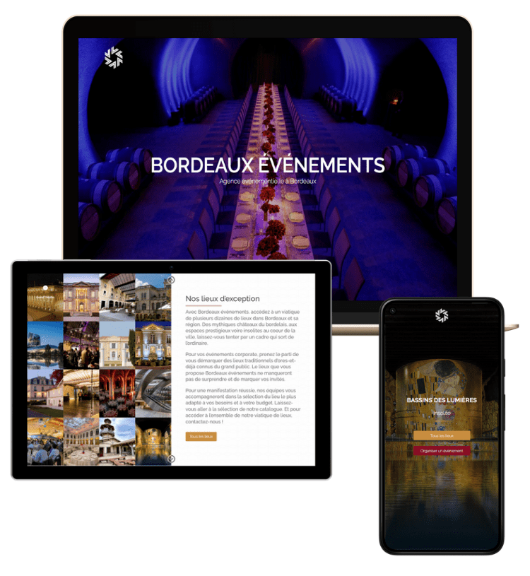 Projet entre Bordeaux événements et OpenMyDiv agence web à Paris