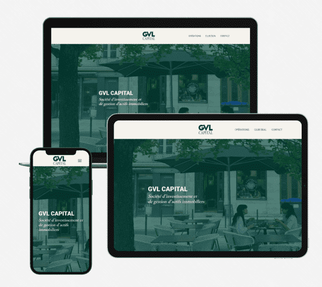 Projet entre GVL Capital et OpenMyDiv agence web à Paris