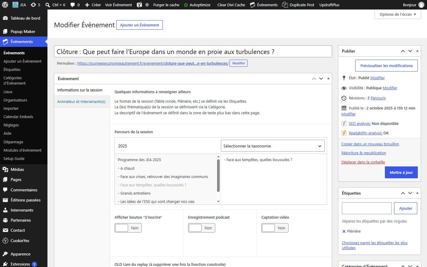Le vrai sujet du projet