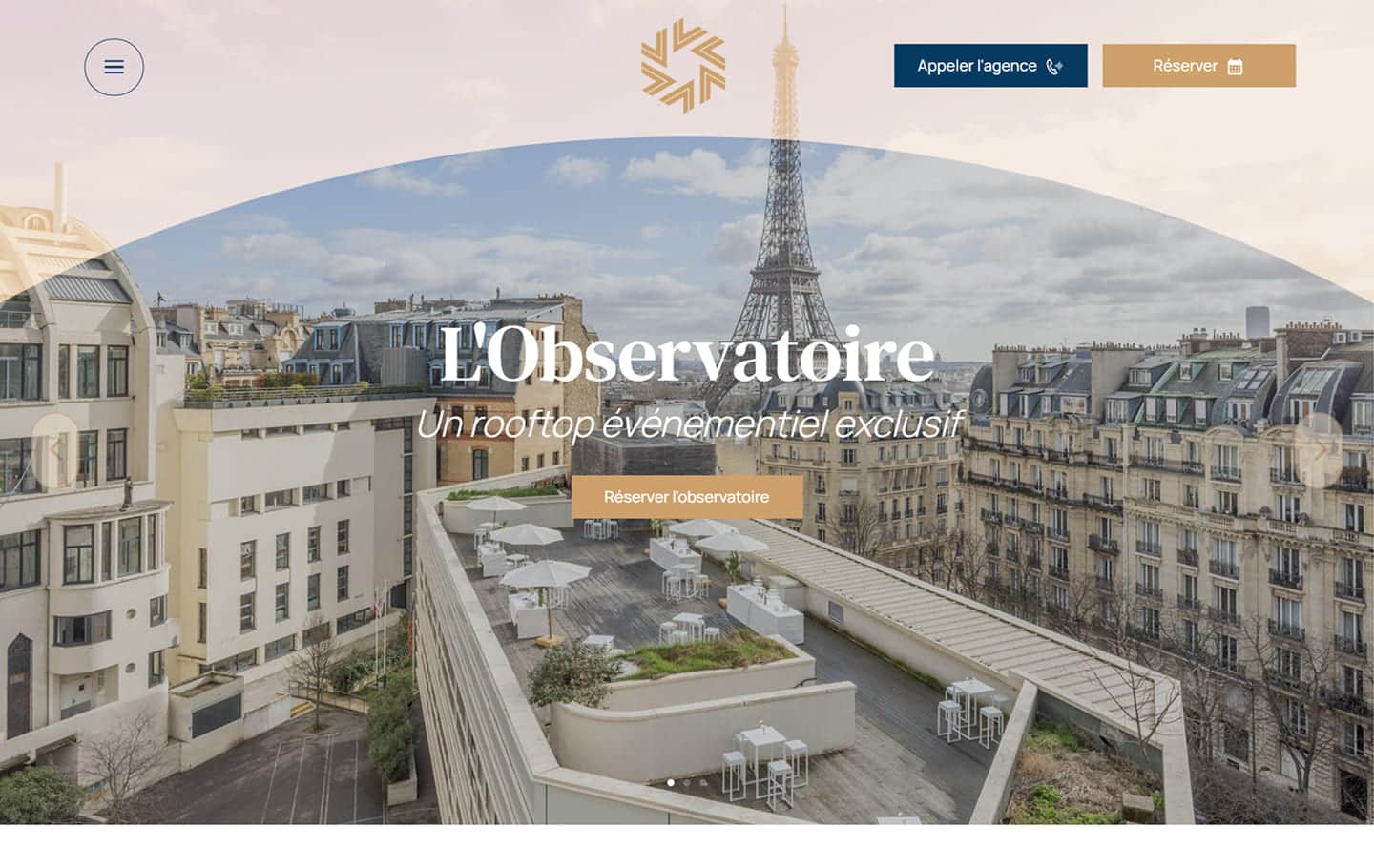 Développement du site Rooftop Horizon Paris