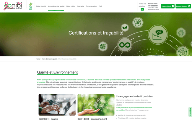 Des espaces client et marques maintenus