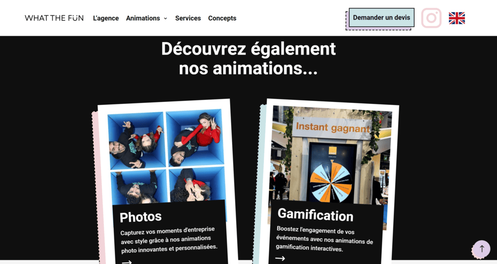 Des passerelles entre les familles d'animations