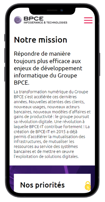 Une version mobile pensée pour le téléphone