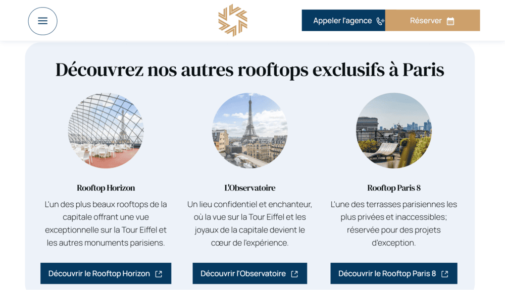 Les autres rooftops du groupe
